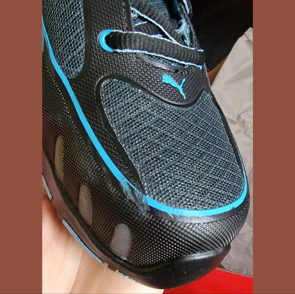 Puma Women's Size 6.5 M Fuse Motion SD Low Black Blue Steel Toe Safety Shoes - Picture 6 of 7
